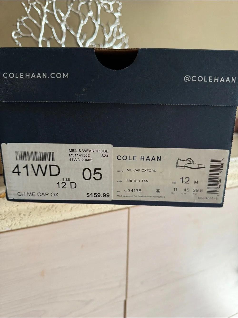 Cole Haan smooth chestnut